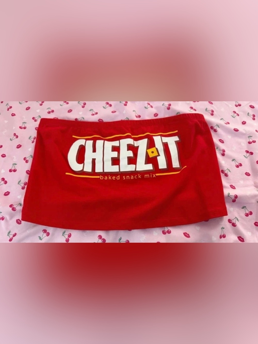 Kellogg's Graphic Crop Tube Top Red Size Large
